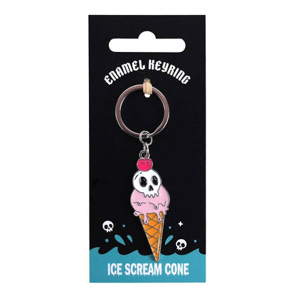 Gothic ice cream cone keychain