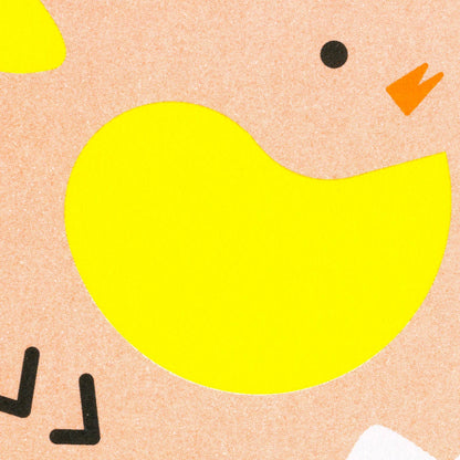 Deconstructed Chick Postcard