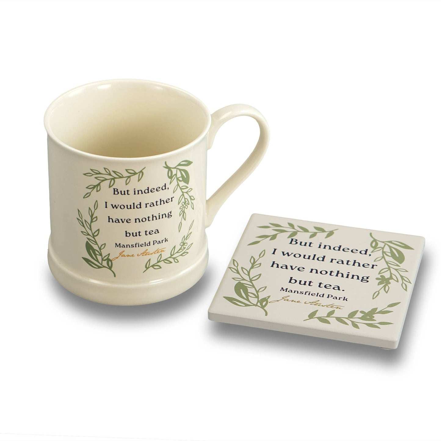 Jane Austen Mansfield Park Ceramic Coaster