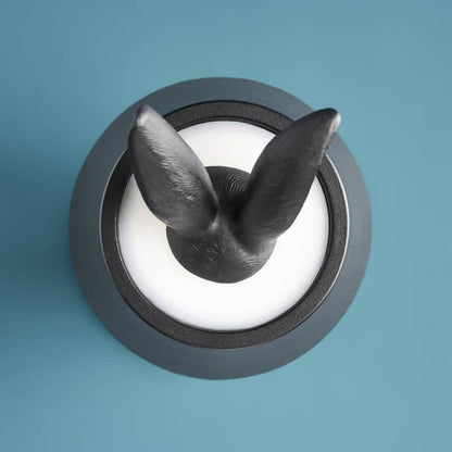 Lampe de table LED Lapin Hiding Rabbit, Noir