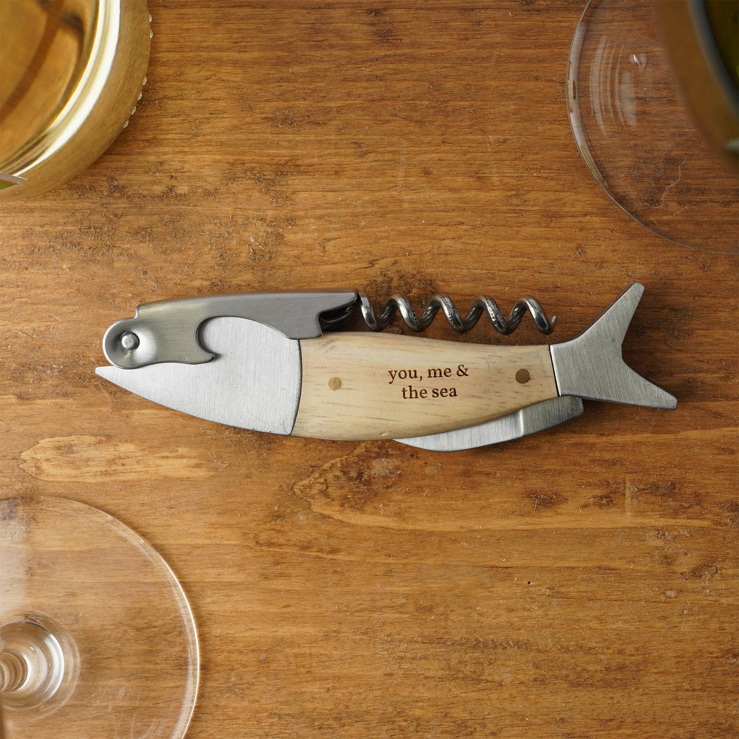 Sommelier Fish Corkscrew “You, Me &amp; The Sea”