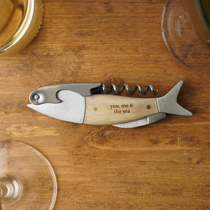 Sommelier Fish Corkscrew “You, Me &amp; The Sea”