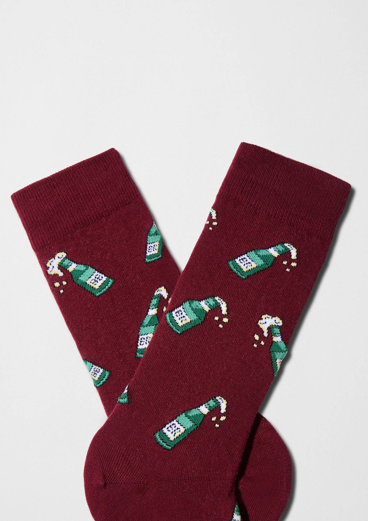 BeBeer Burgundy - Chaussettes 100 % coton biologique: Bordeaux / 41/46