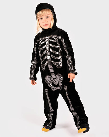 Deluxe Skeleton Costume 110 cm for children aged 4-5 years