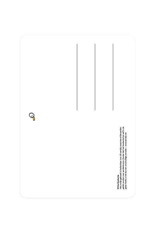 Carte postale avec White Quack