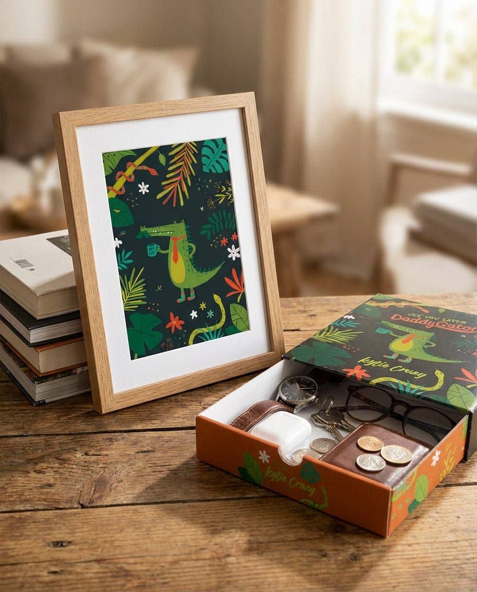 Coffret Cadeau 4 paires de chaussettes "DaddyGator"