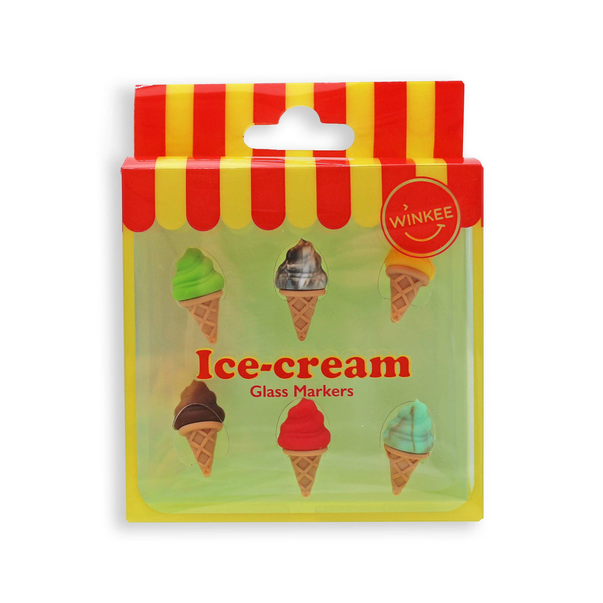 Ice cream-shaped glass markers