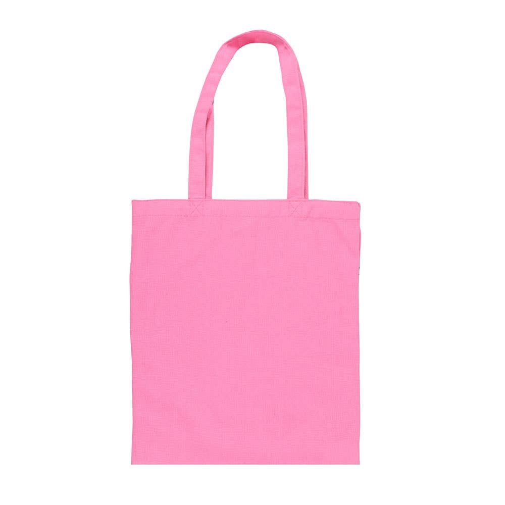 Gothic tote bag printed "Pink Dead Hot Days"