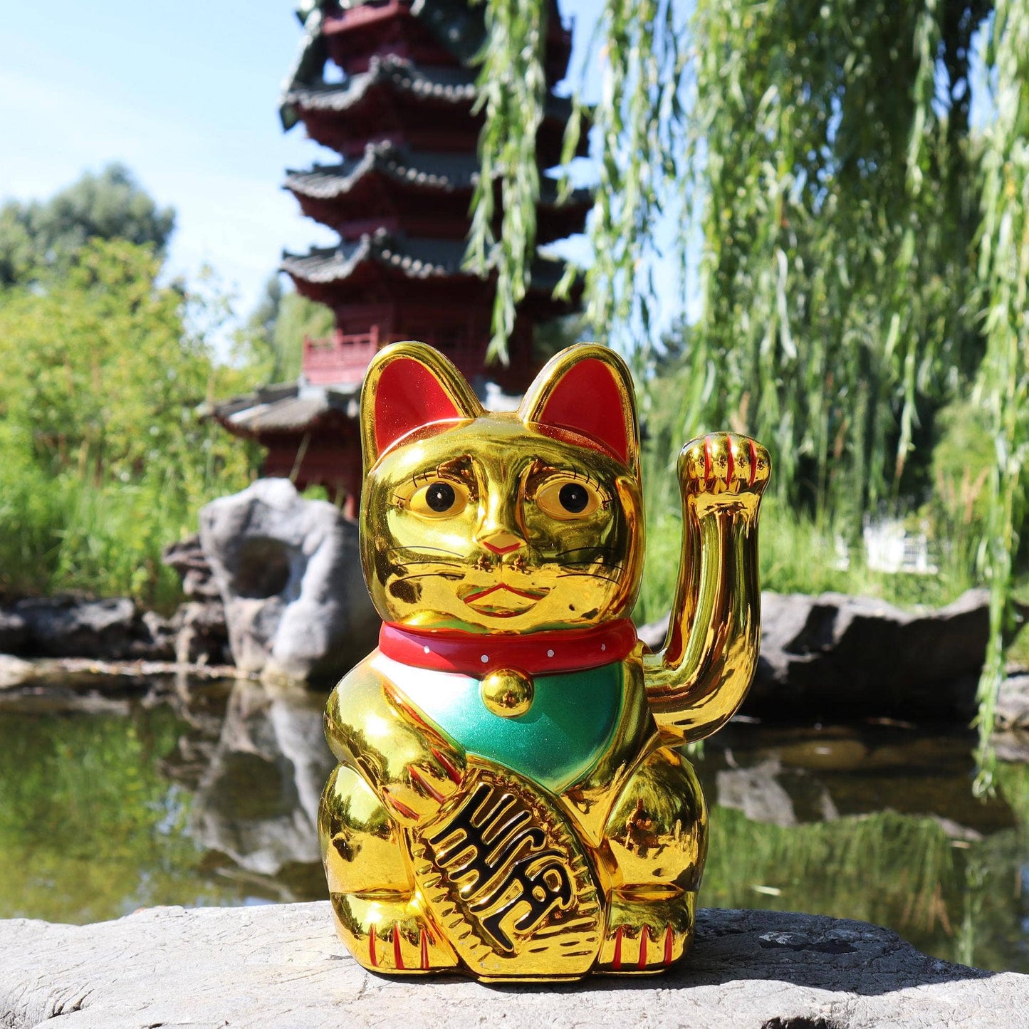 Lucky white cat 18cm