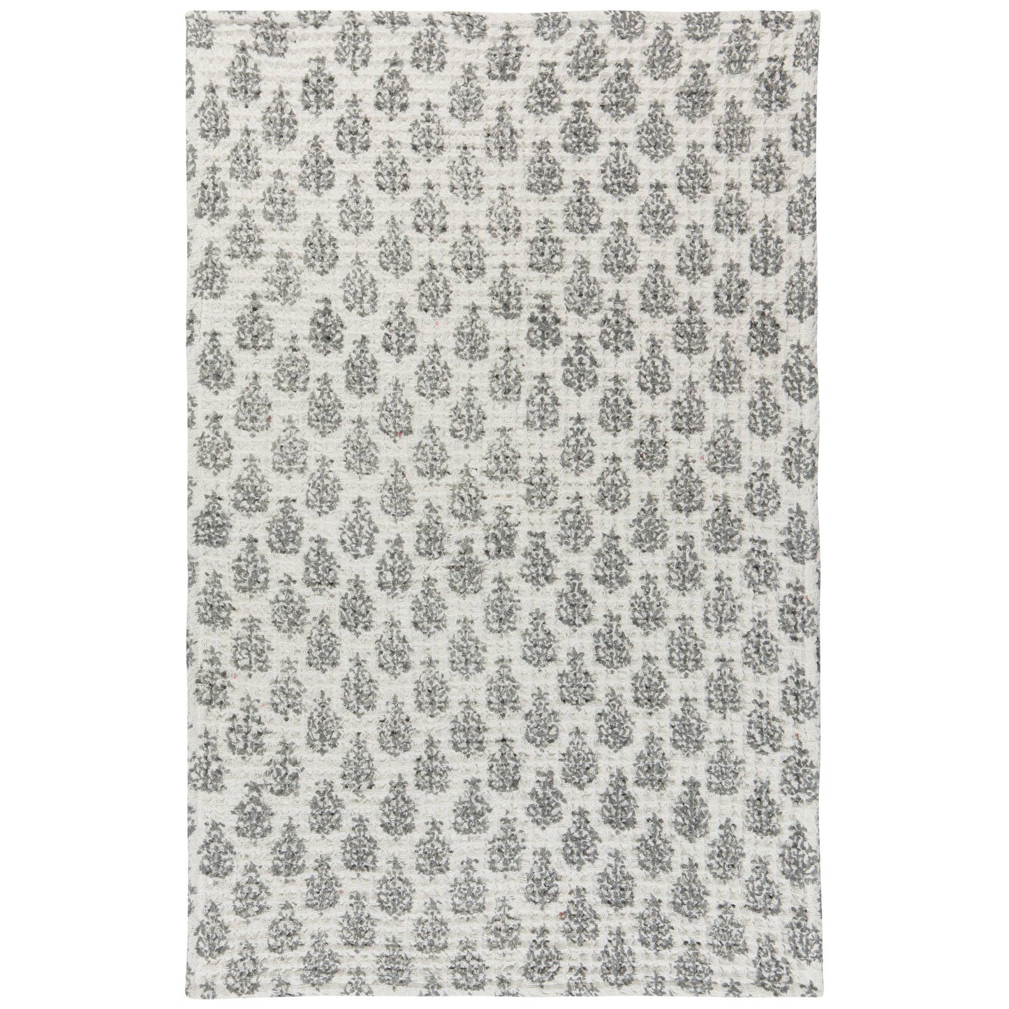 Blomma theedoek met blokprint