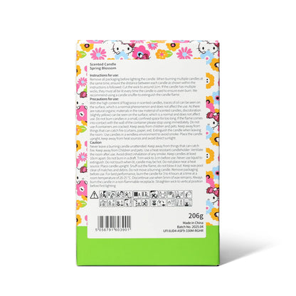 Hello Kitty Seasons geurkaars, Lentebloem, 3D-deksel