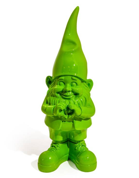 Tuinkabouter "Harthanden" Fluorescerend Groen M