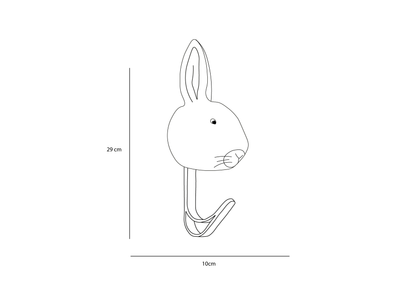 White Rabbit Plush Coat Rack