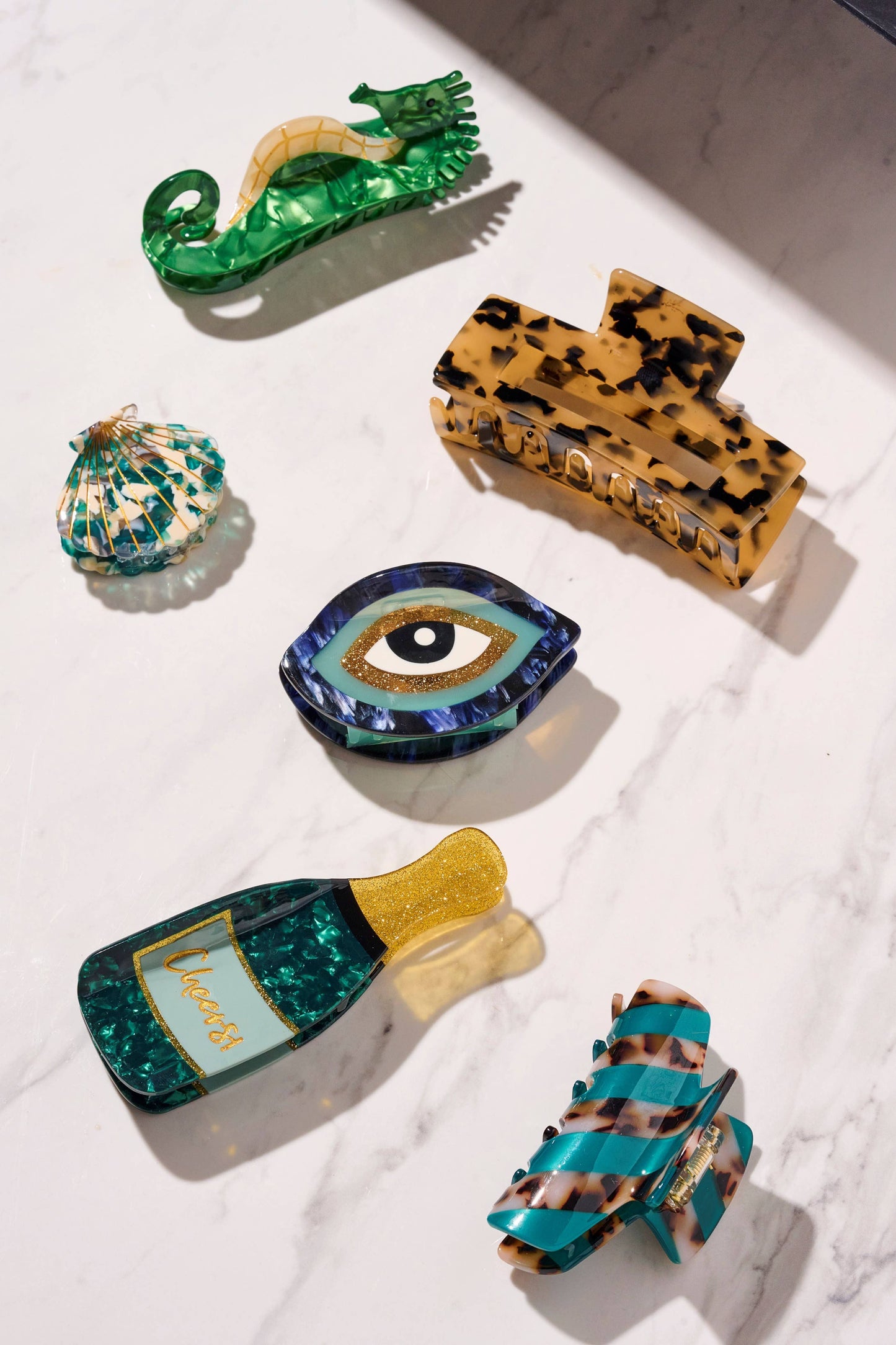 Pince à cheveux Coquillage rose