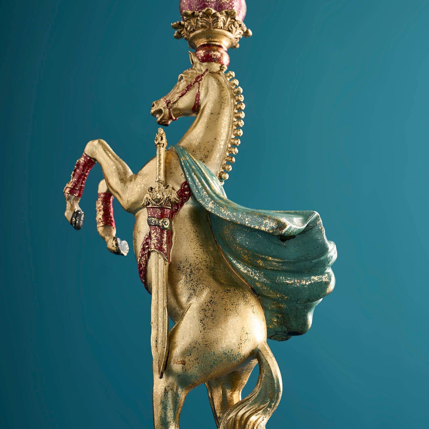 Circus Horse Chandelier, Gold, 17.5 x 9.5 x 36.5 cm