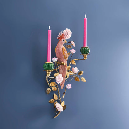 Oranje/gouden papegaaienkroonluchter 39,5 x 12 x 59 cm