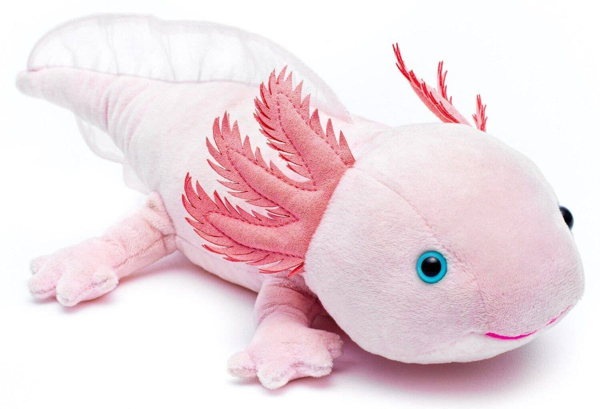 Pink axolotl plush