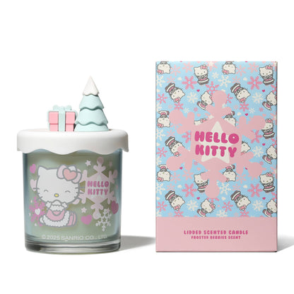 Hello Kitty Seasons geurkaars, Frosted Berries, met 3D-deksel
