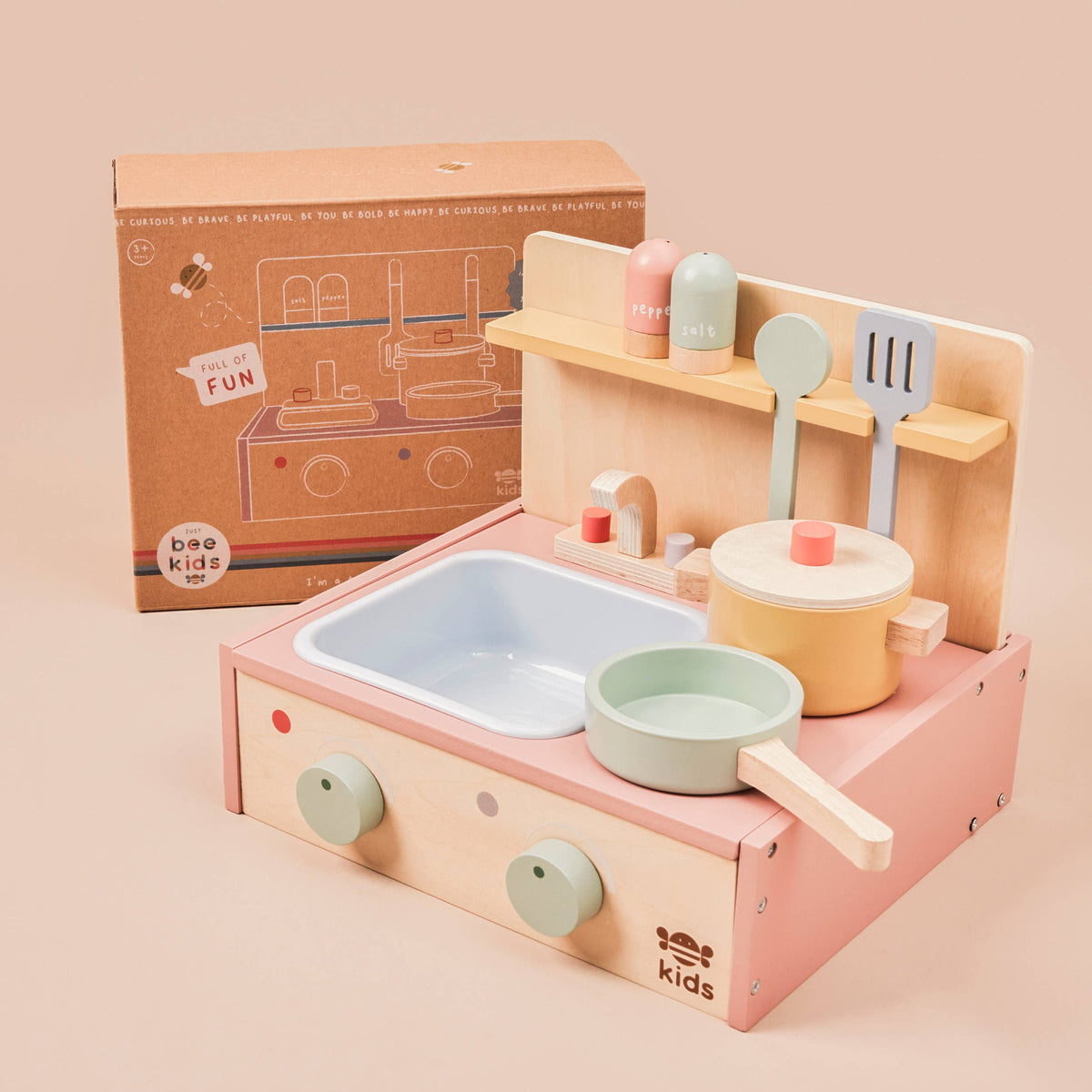 Children's Kitchen Set with Wooden Tabletop (FSC Certified)