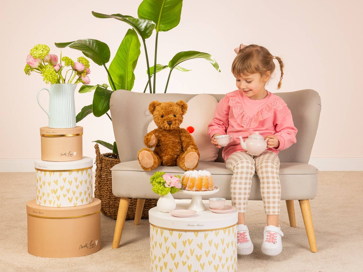 Classic Brown Teddy Bear with 5 Joints – 37 cm