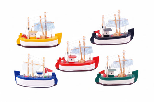 Fishing Boat Magnets 5-Pack