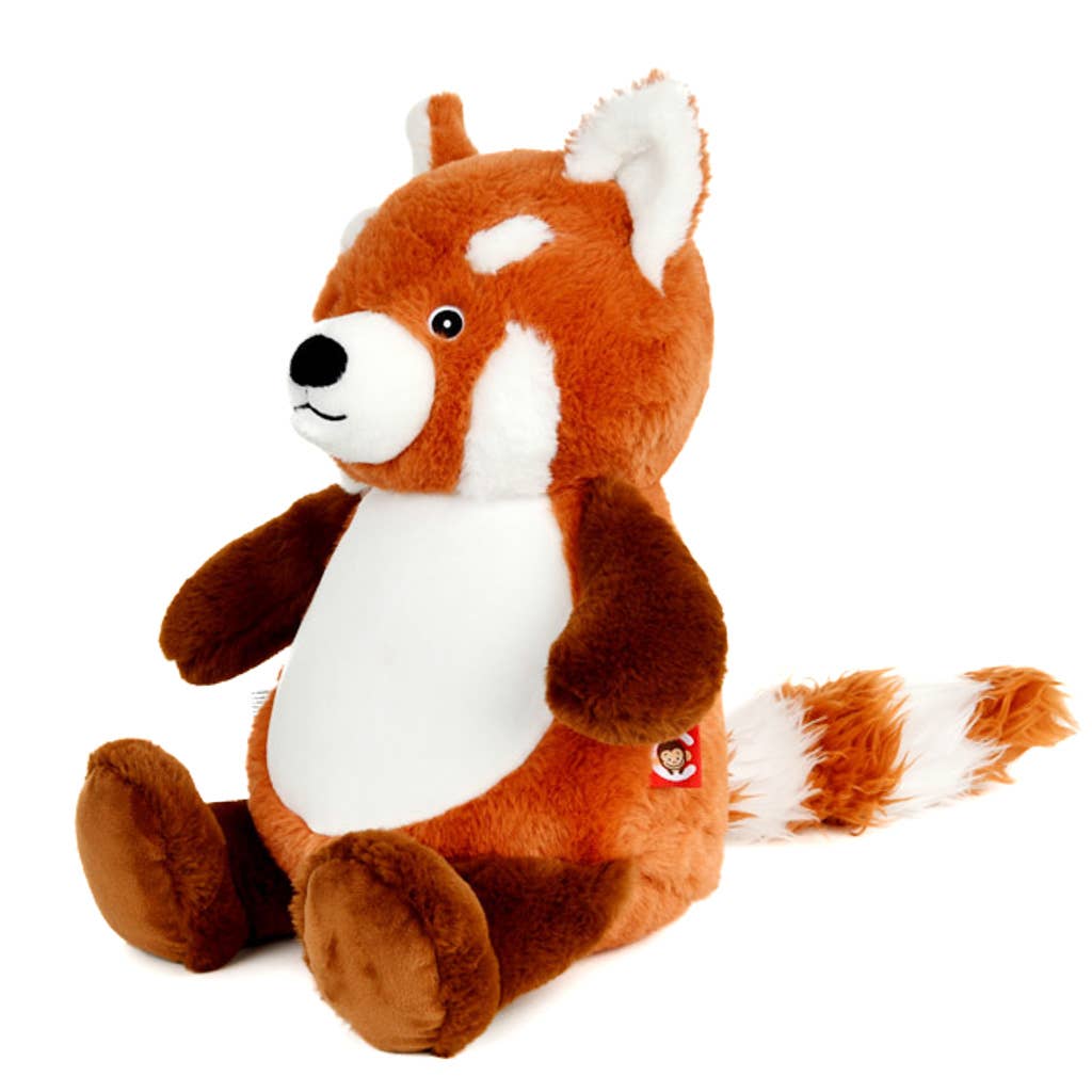 Peluche Panda Roux Fu Bao à Rembourrage Amovible