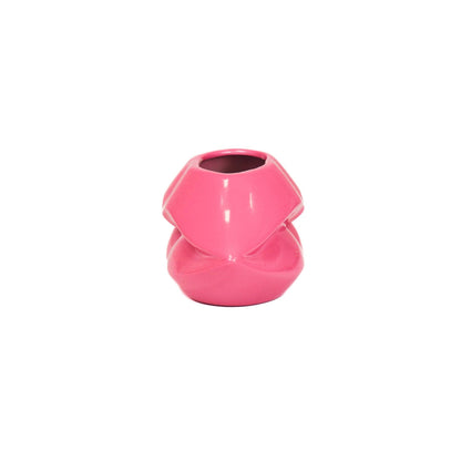 Vase/Pot Lèvres Roses néons
