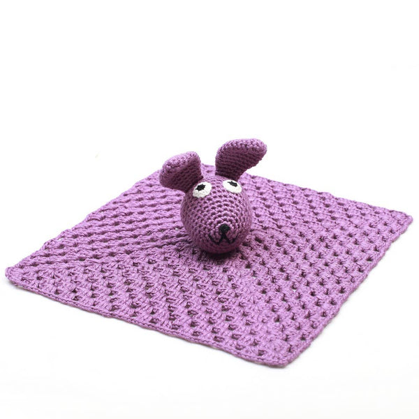 Dark purple bunny plush toy