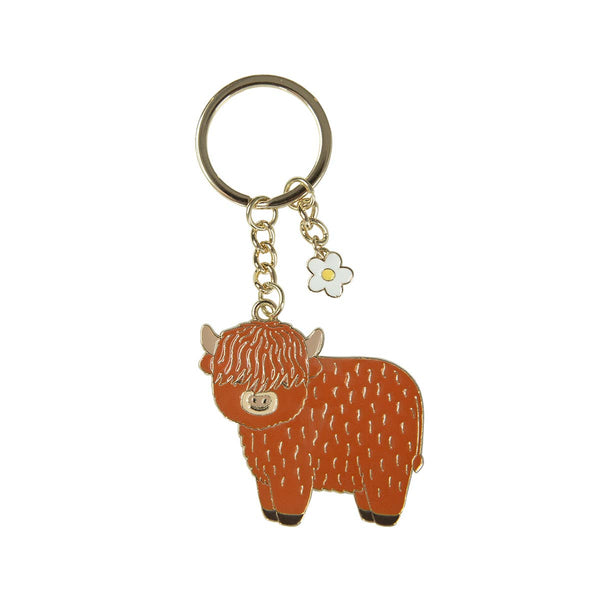 Sleutelhanger met Schotse hooglandkoe