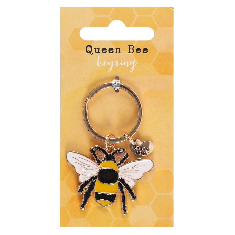 Sleutelhanger met bijenkoningin
