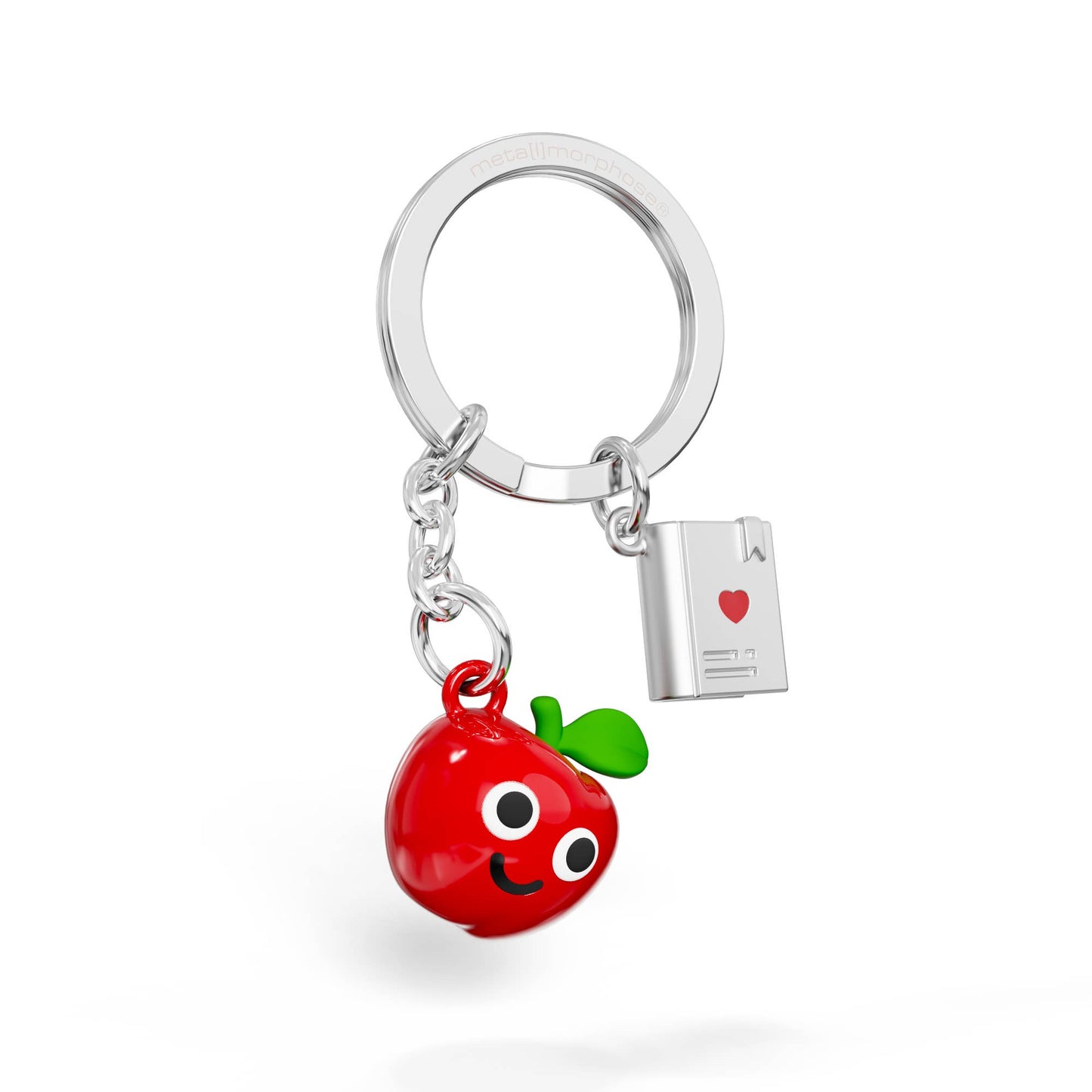 Sleutelhanger met appel en boek