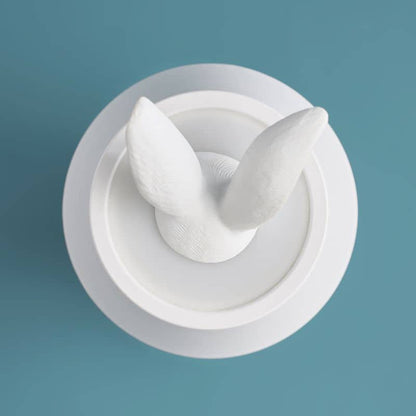 LED-tafellamp met verstoppend konijn, wit