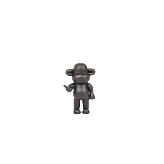 Ornament - Hanging Loose Monkey Figurine 'The Legend' - Polyresin - Black - 20.5x13.5x35cm