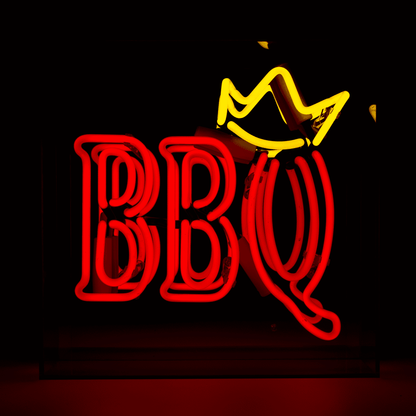 'BBQ' Neon Box Sign