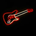 'Electric Guitar' Neon LED Sign - Wall Mounted