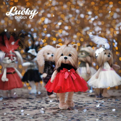Poupée chien Lucky Yoyo : Fête-38cm