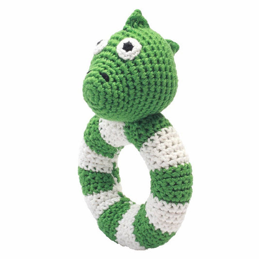 Green Dino Ring Rattle