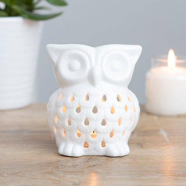 White Owls Oil Burner and Wax Warmer