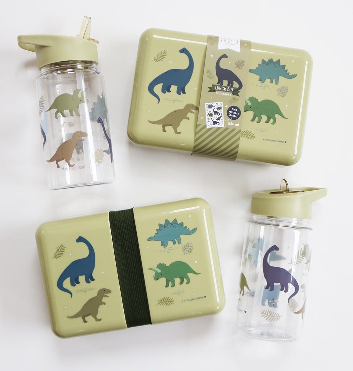 Gourde enfant - Dinosaures – vue 4 – A Little Lovely Company