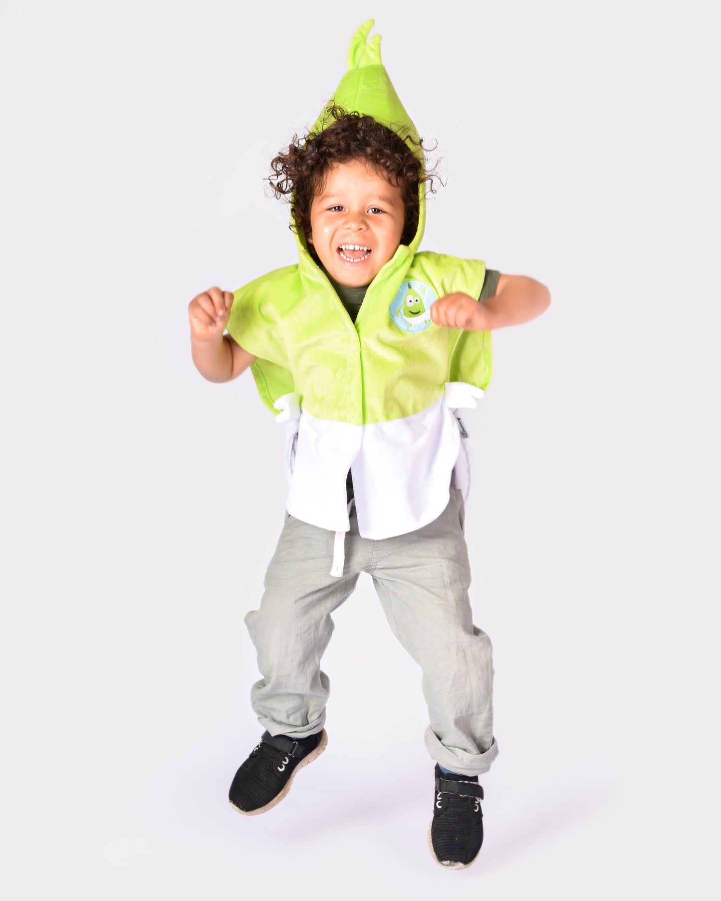 Green cape Babblarna Dadda size 86-110 cm 1-4 years