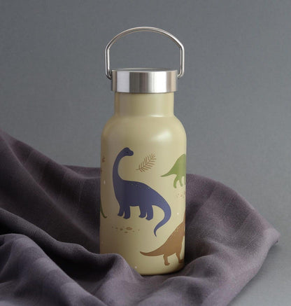 Gourde enfant en inox - Dinosaures – vue 2 – A Little Lovely Company