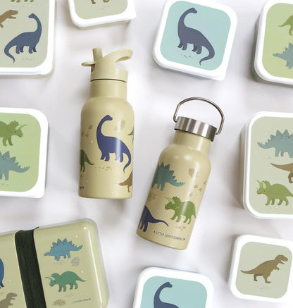 Gourde enfant en inox - Dinosaures – vue 4 – A Little Lovely Company