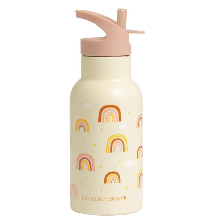 Gourde enfant en inox - Arcs-en-ciel – vue 3 – A Little Lovely Company