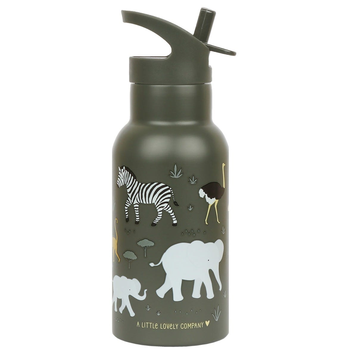 Gourde enfant en inox - Savane – vue 4 – A Little Lovely Company