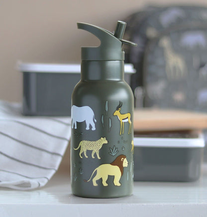 Gourde enfant en inox - Savane – vue 3 – A Little Lovely Company