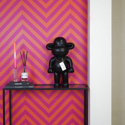 Ornament - Monkey Figurine 'The Legend' - Resin - Black - 33x21x50cm