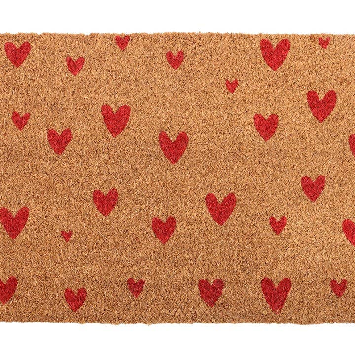 Red Hearts Doormat