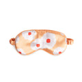 Oranje slaapmasker met bloemenprint