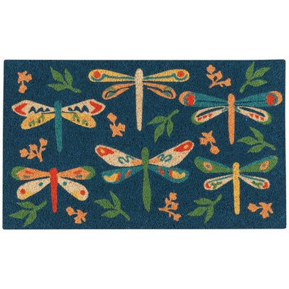 Dragonfly coconut fiber doormat