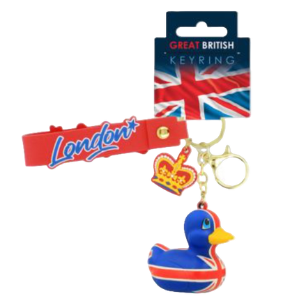 Union Jack Duck Keychain